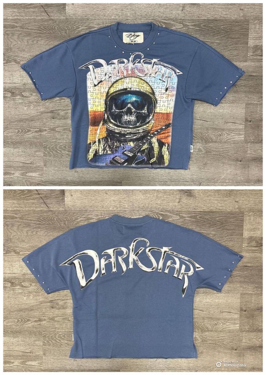 "BKYS DARKSTAR" F-TERRY CROPPED  Color SKY blue - Image 2